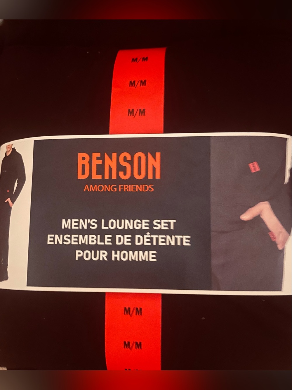 Benson Men's Black Lounge Set - Comfort Fit (M)